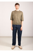 De Bonne Facture T-shirt / Knitted Tee / Khaki Ecru Mouline