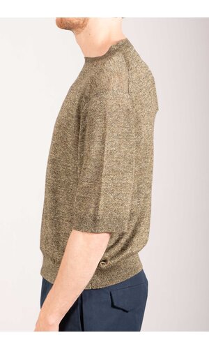 De Bonne Facture De Bonne Facture T-shirt / Knitted Tee / Khaki Ecru Mouline De Bonne Facture De Bonne Facture T-shirt / Knitted Tee / Khaki Ecru Mouline