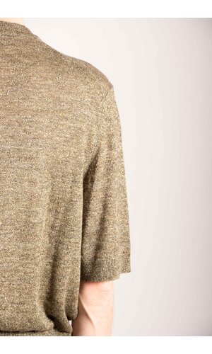 De Bonne Facture De Bonne Facture T-shirt / Knitted Tee / Khaki Ecru Mouline De Bonne Facture De Bonne Facture T-shirt / Knitted Tee / Khaki Ecru Mouline