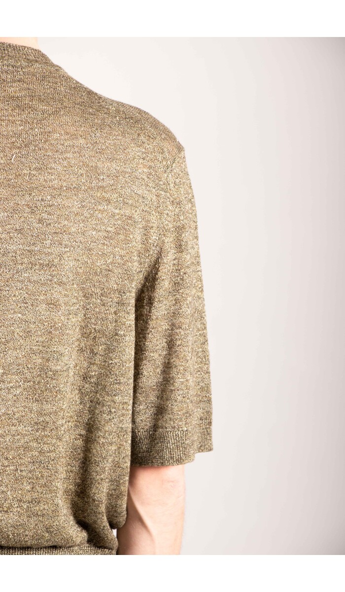De Bonne Facture De Bonne Facture T-shirt / Knitted Tee / Khaki Ecru Mouline De Bonne Facture De Bonne Facture T-shirt / Knitted Tee / Khaki Ecru Mouline