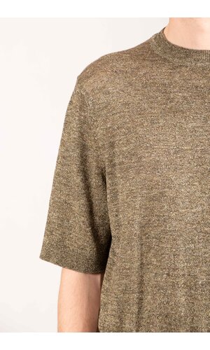 De Bonne Facture De Bonne Facture T-shirt / Knitted Tee / Khaki Ecru Mouline De Bonne Facture De Bonne Facture T-shirt / Knitted Tee / Khaki Ecru Mouline