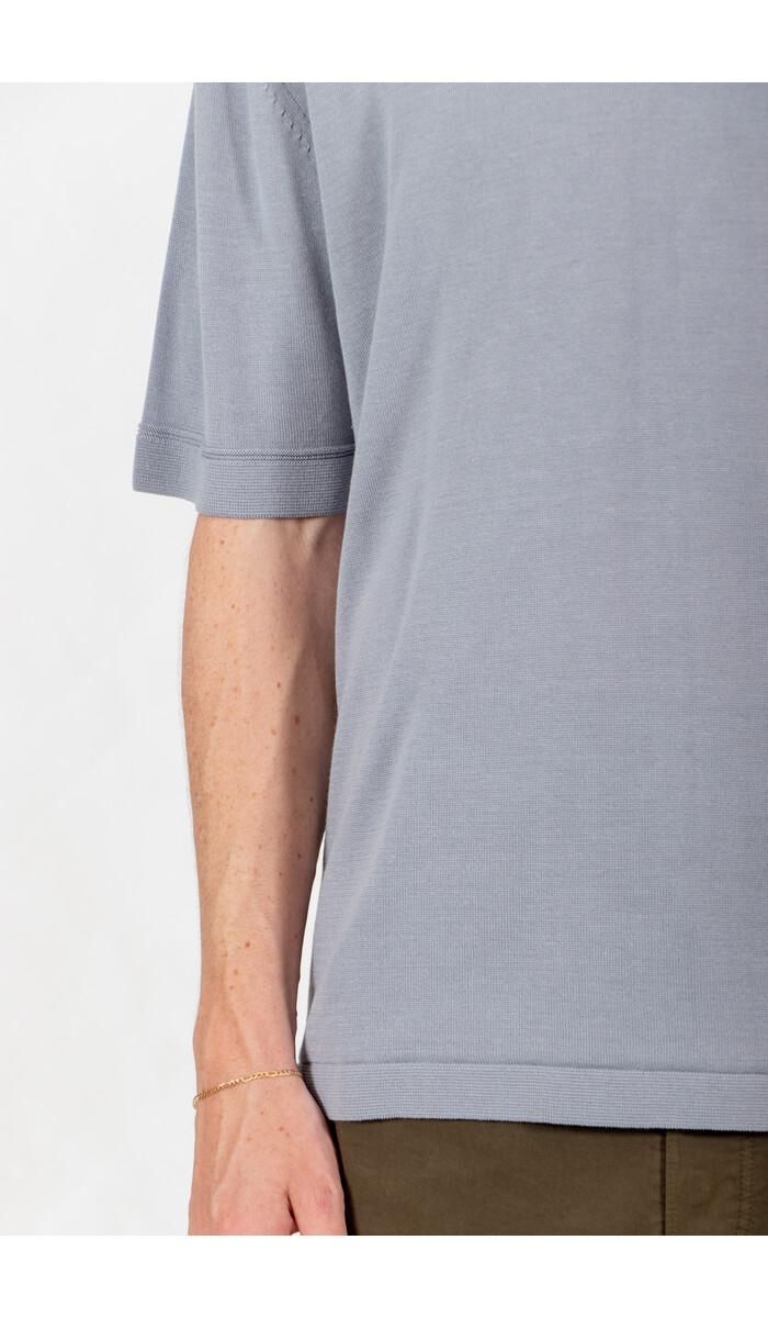 Rough Side Rough Side Polo / Skipper Half Knit / Lucht