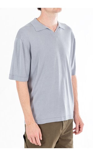 Rough Side Rough Side Polo / Skipper Half Knit / Lucht