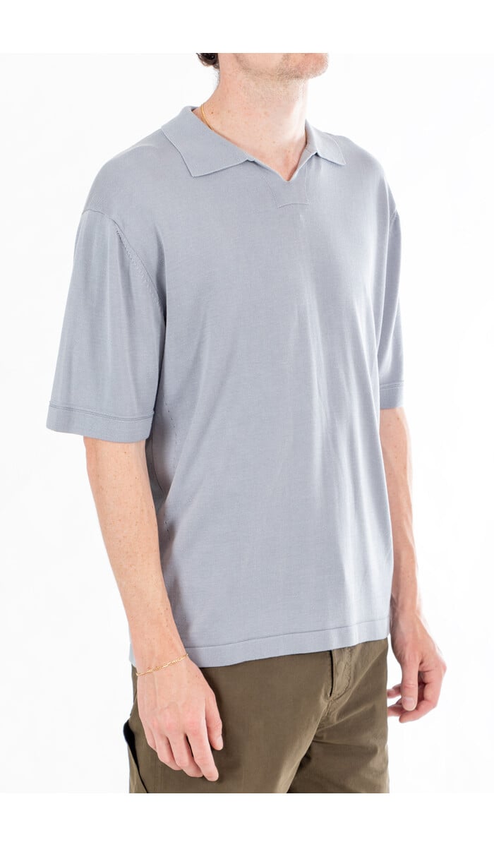 Rough Side Rough Side Polo / Skipper Half Knit / Lucht