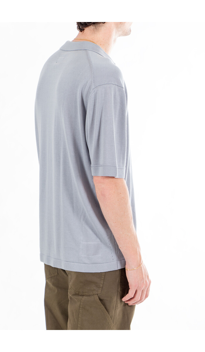 Rough Side Rough Side Polo / Skipper Half Knit / Lucht