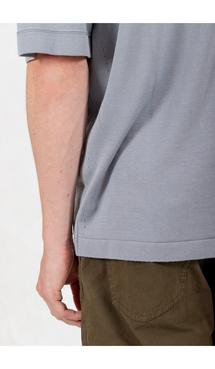 Rough Side Rough Side Polo / Skipper Half Knit / Lucht