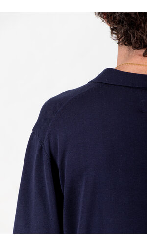 Rough Side Rough Side Polo / Skipper Half Knit / Navy