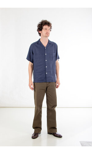 Portuguese Flannel Portuguese Flannel Overhemd / Linen Camp / Navy