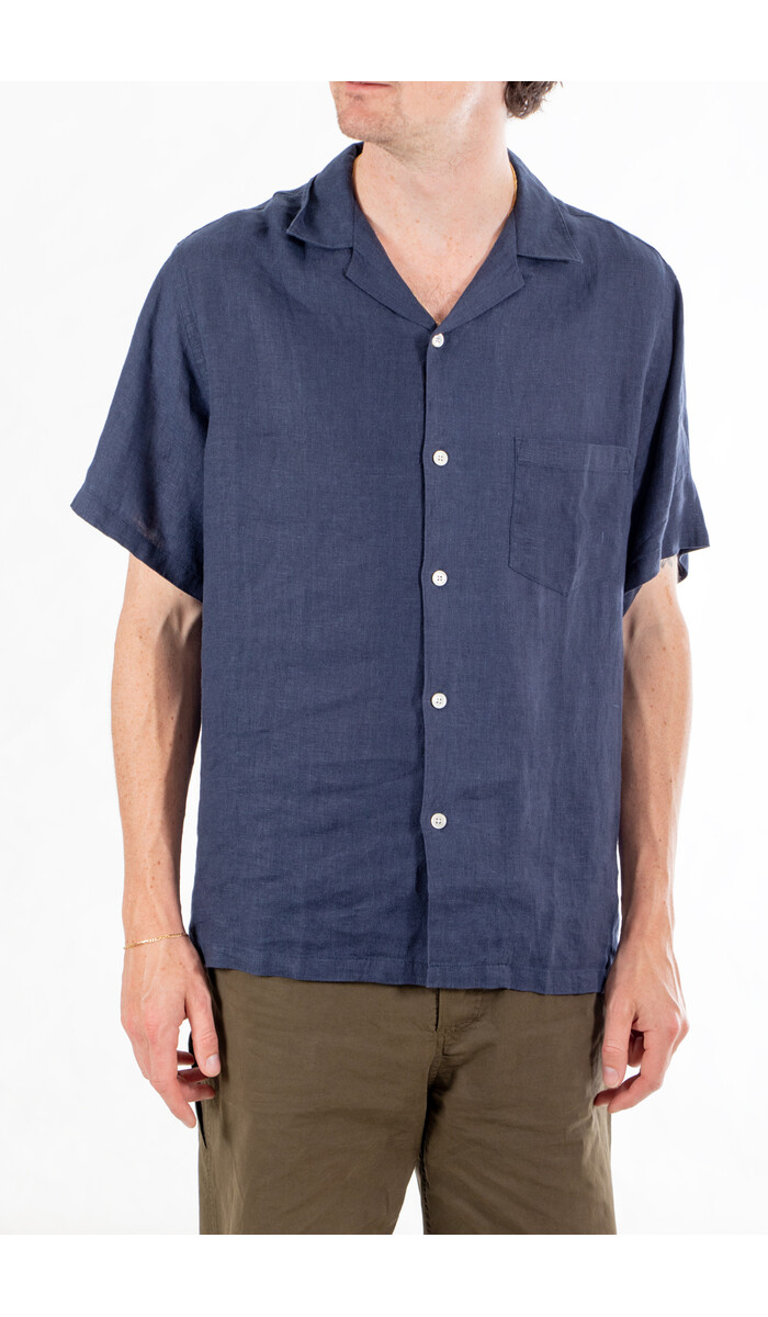 Portuguese Flannel Portuguese Flannel Overhemd / Linen Camp / Navy
