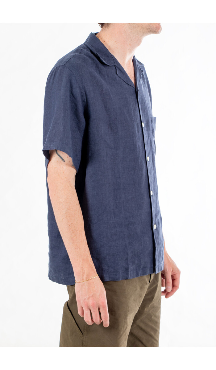 Portuguese Flannel Portuguese Flannel Overhemd / Linen Camp / Navy