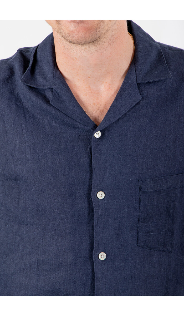 Portuguese Flannel Portuguese Flannel Overhemd / Linen Camp / Navy