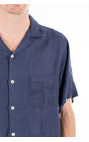 Portuguese Flannel Shirt / Linen Camp / Navy