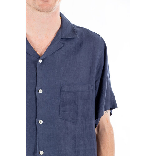 Portuguese Flannel Portuguese Flannel Overhemd / Linen Camp / Navy