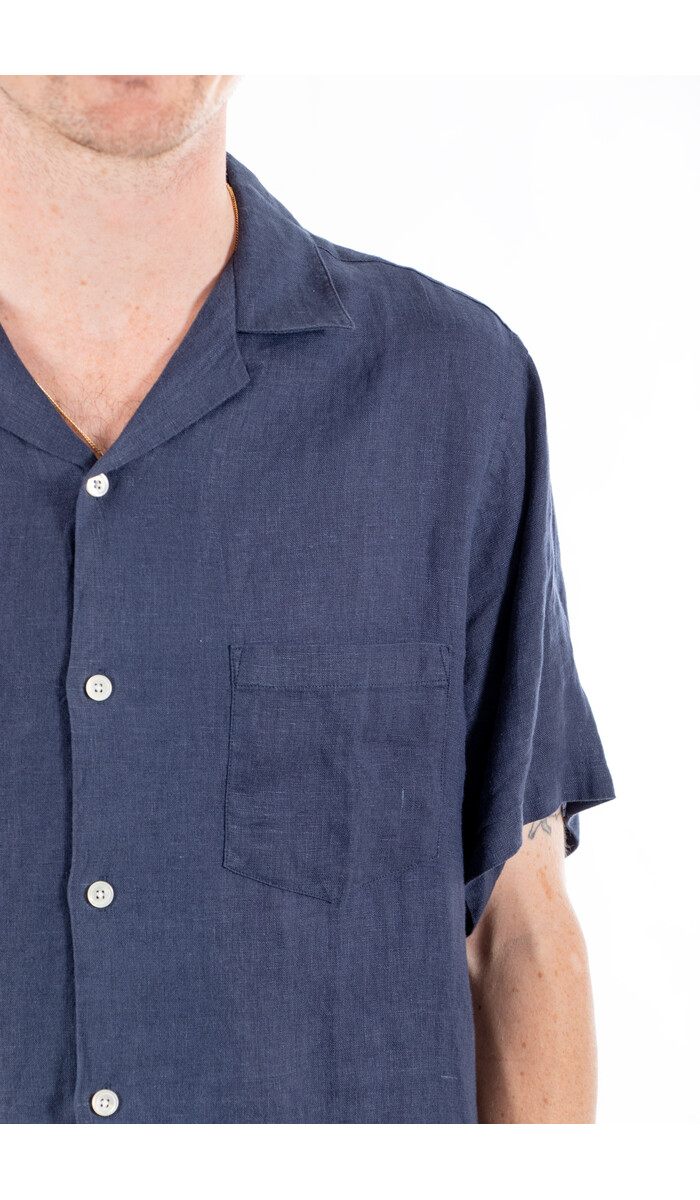 Portuguese Flannel Portuguese Flannel Overhemd / Linen Camp / Navy