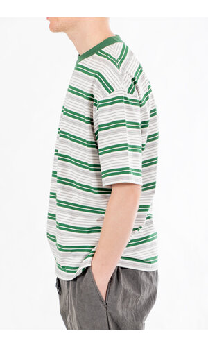 Is-ness Is-ness T-Shirt / Border T / Groen Is-ness Is-ness T-Shirt / Border T / Groen