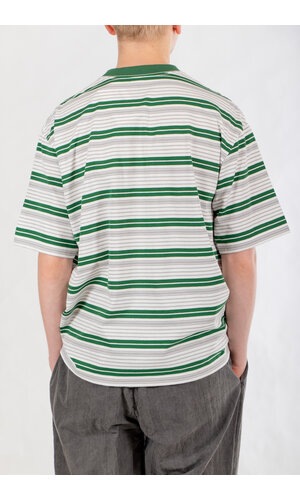 Is-ness Is-ness T-Shirt / Border T / Groen Is-ness Is-ness T-Shirt / Border T / Groen