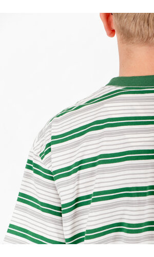 Is-ness Is-ness T-Shirt / Border T / Groen Is-ness Is-ness T-Shirt / Border T / Groen