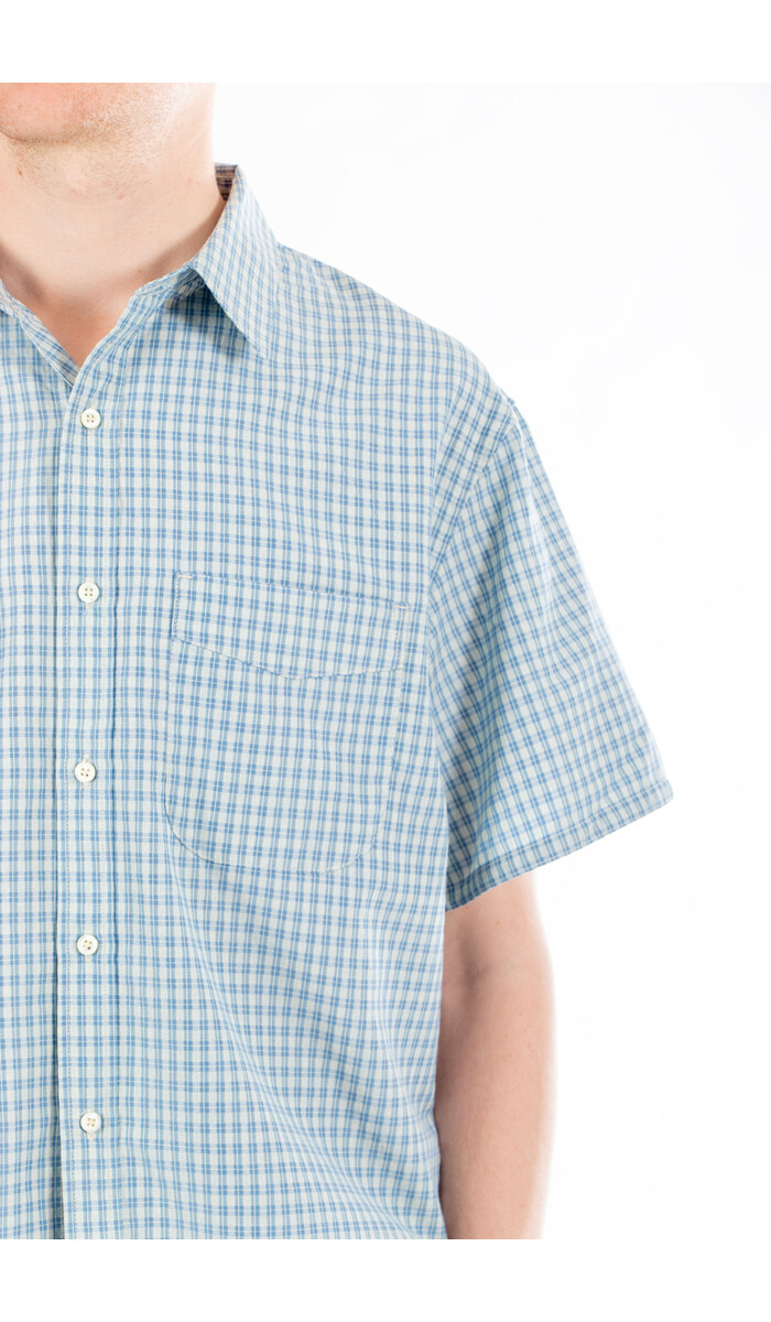 Rough Side Rough Side Overhemd / Half Shirt / Blauwe Ruit Rough Side Rough Side Overhemd / Half Shirt / Blauwe Ruit
