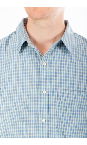 Rough Side Rough Side Overhemd / Half Shirt / Blauwe Ruit Rough Side Rough Side Overhemd / Half Shirt / Blauwe Ruit
