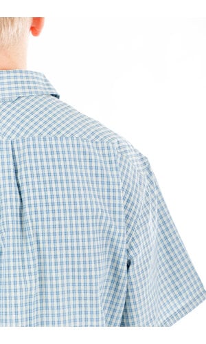 Rough Side Rough Side Overhemd / Half Shirt / Blauwe Ruit Rough Side Rough Side Overhemd / Half Shirt / Blauwe Ruit