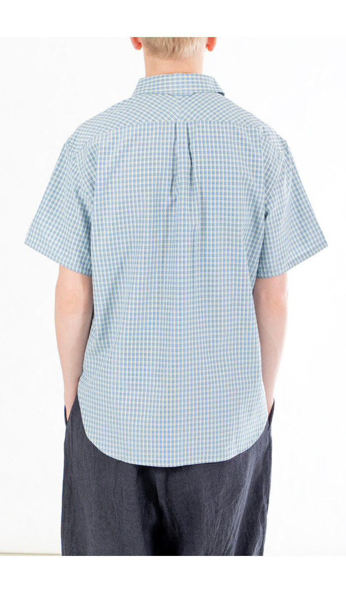 Rough Side Rough Side Overhemd / Half Shirt / Blauwe Ruit Rough Side Rough Side Overhemd / Half Shirt / Blauwe Ruit