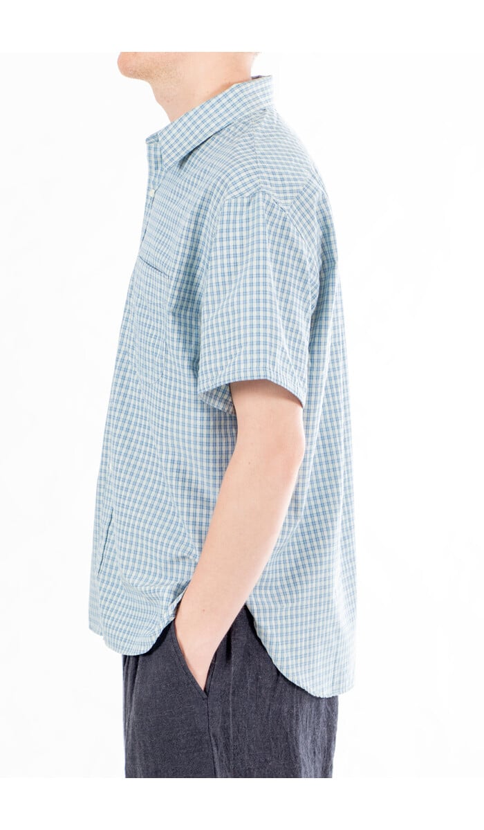 Rough Side Rough Side Overhemd / Half Shirt / Blauwe Ruit Rough Side Rough Side Overhemd / Half Shirt / Blauwe Ruit