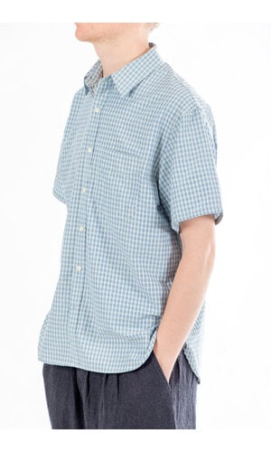 Rough Side Rough Side Overhemd / Half Shirt / Blauwe Ruit Rough Side Rough Side Overhemd / Half Shirt / Blauwe Ruit