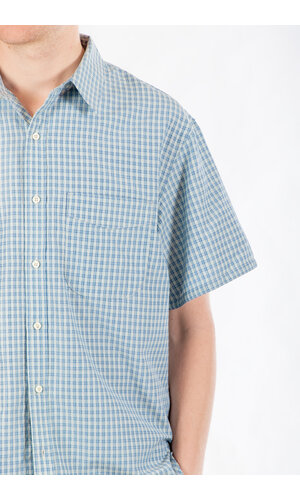 Rough Side Rough Side Overhemd / Half Shirt / Blauwe Ruit Rough Side Rough Side Overhemd / Half Shirt / Blauwe Ruit