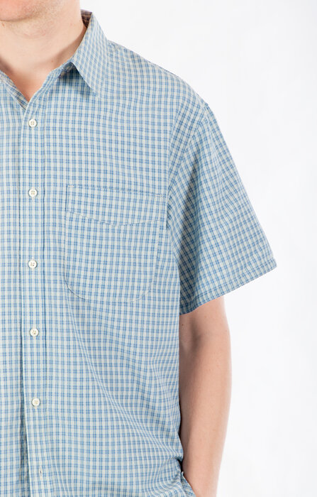 Rough Side Rough Side Overhemd / Half Shirt / Blauwe Ruit