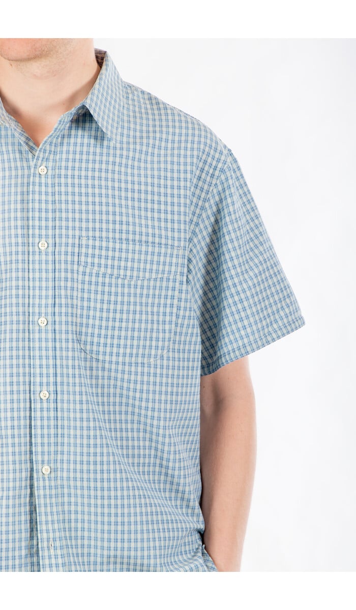 Rough Side Rough Side Overhemd / Half Shirt / Blauwe Ruit Rough Side Rough Side Overhemd / Half Shirt / Blauwe Ruit