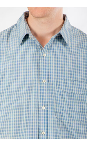 Rough Side Rough Side Overhemd / Half Shirt / Blauwe Ruit Rough Side Rough Side Overhemd / Half Shirt / Blauwe Ruit