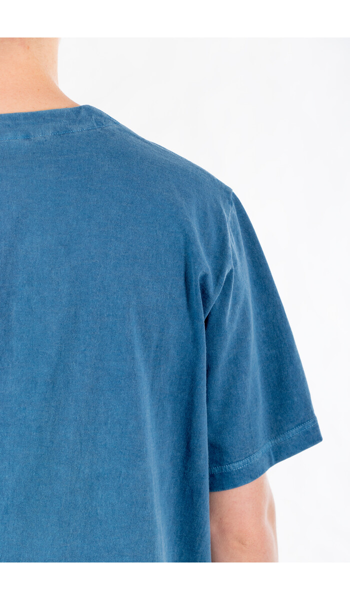 Jackman Jackman T-Shirt / Henleyneck PD / Vaag Blauw Jackman Jackman T-Shirt / Henleyneck PD / Vaag Blauw
