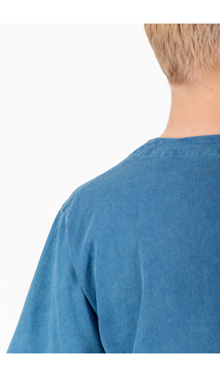 Jackman Jackman T-Shirt / Henleyneck PD / Vaag Blauw Jackman Jackman T-Shirt / Henleyneck PD / Vaag Blauw