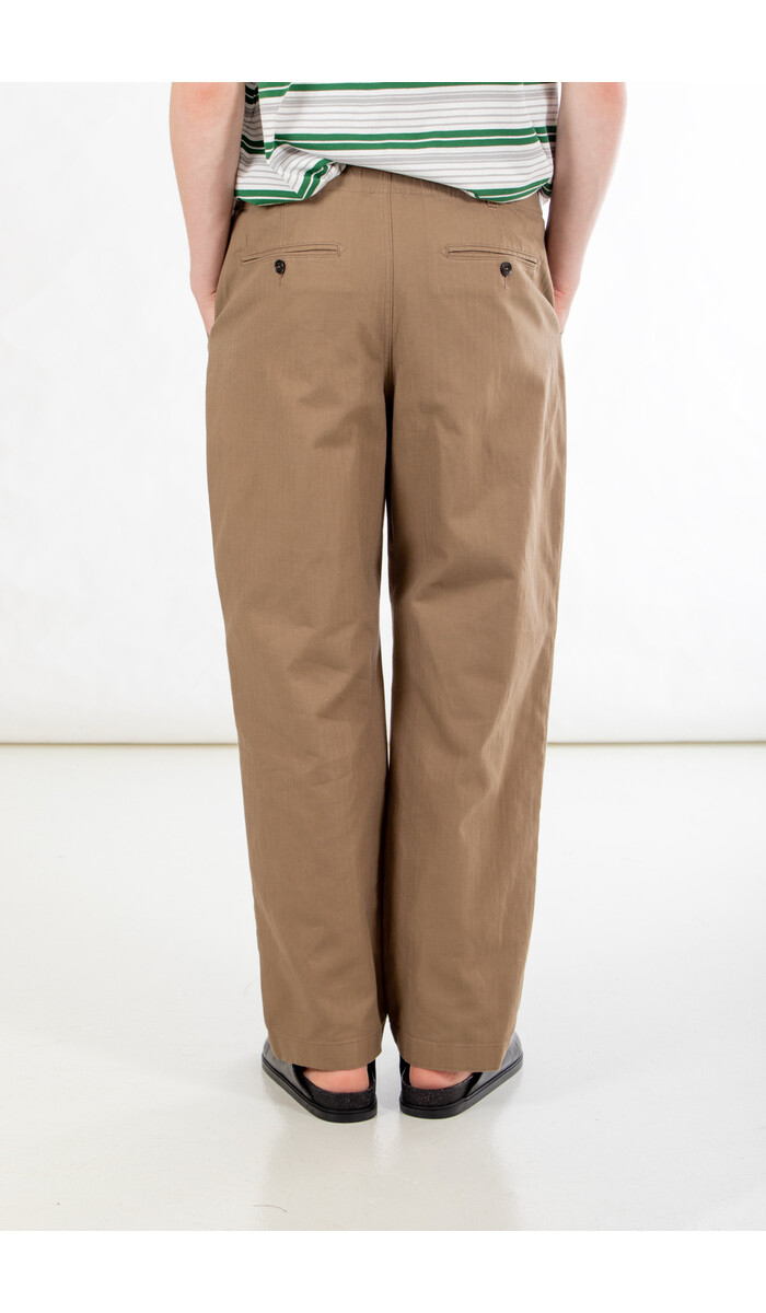 Rough Side Rough Side Broek / Box Pleat / Khaki