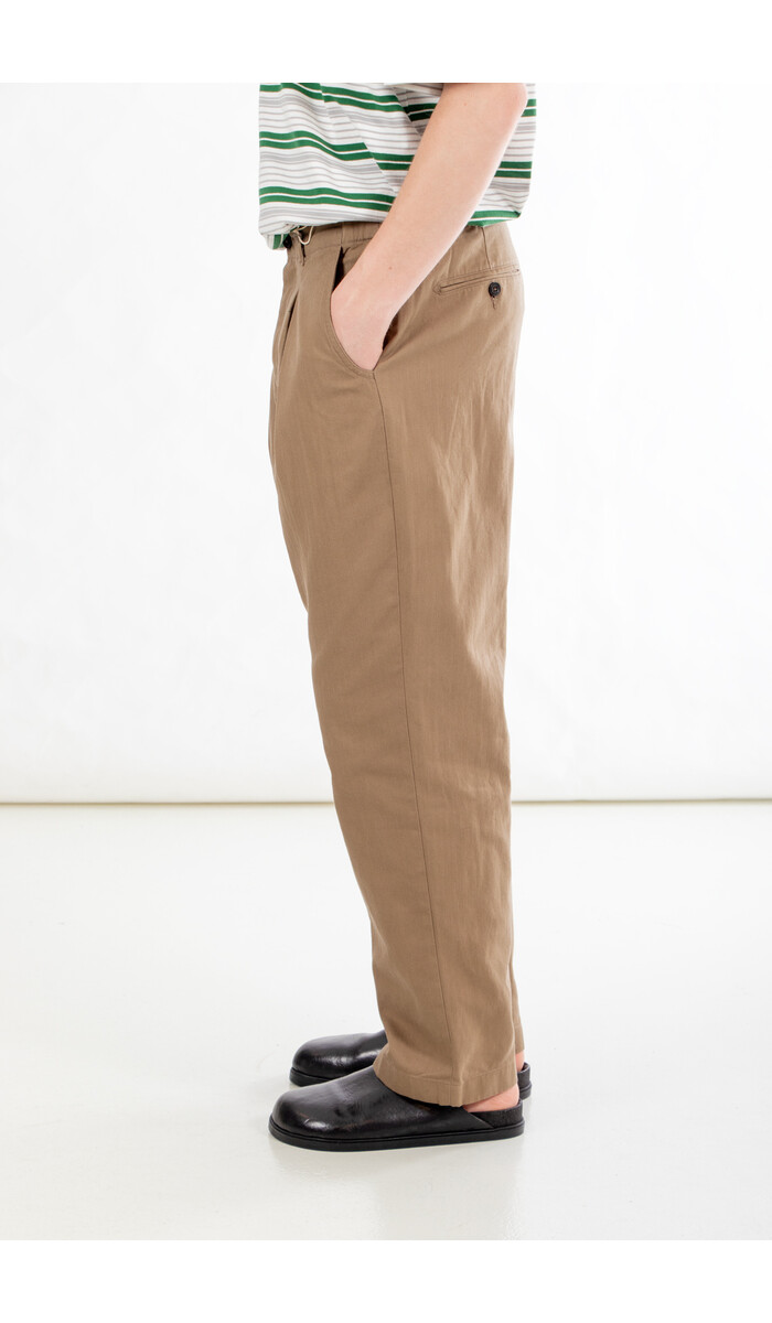 Rough Side Rough Side Broek / Box Pleat / Khaki