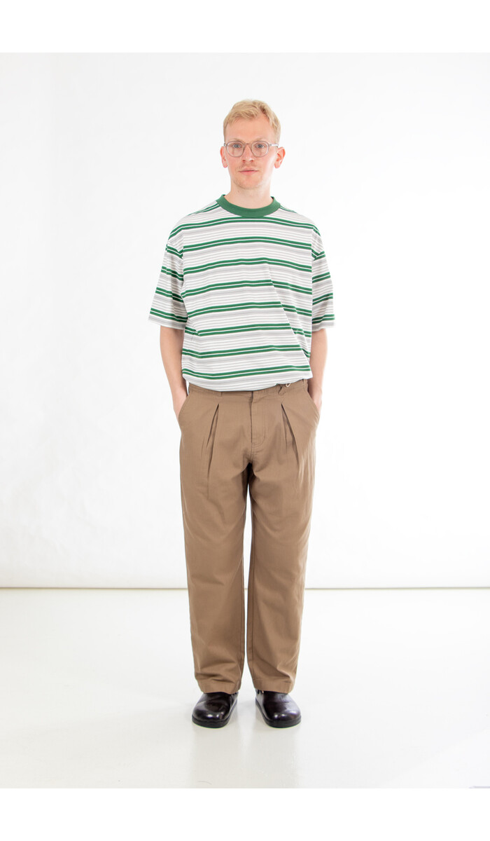 Rough Side Rough Side Broek / Box Pleat / Khaki