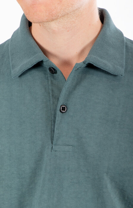 Jackman Jackman Polo / Dotsume Rib / Wolkgroen Jackman Jackman Polo / Dotsume Rib / Wolkgroen
