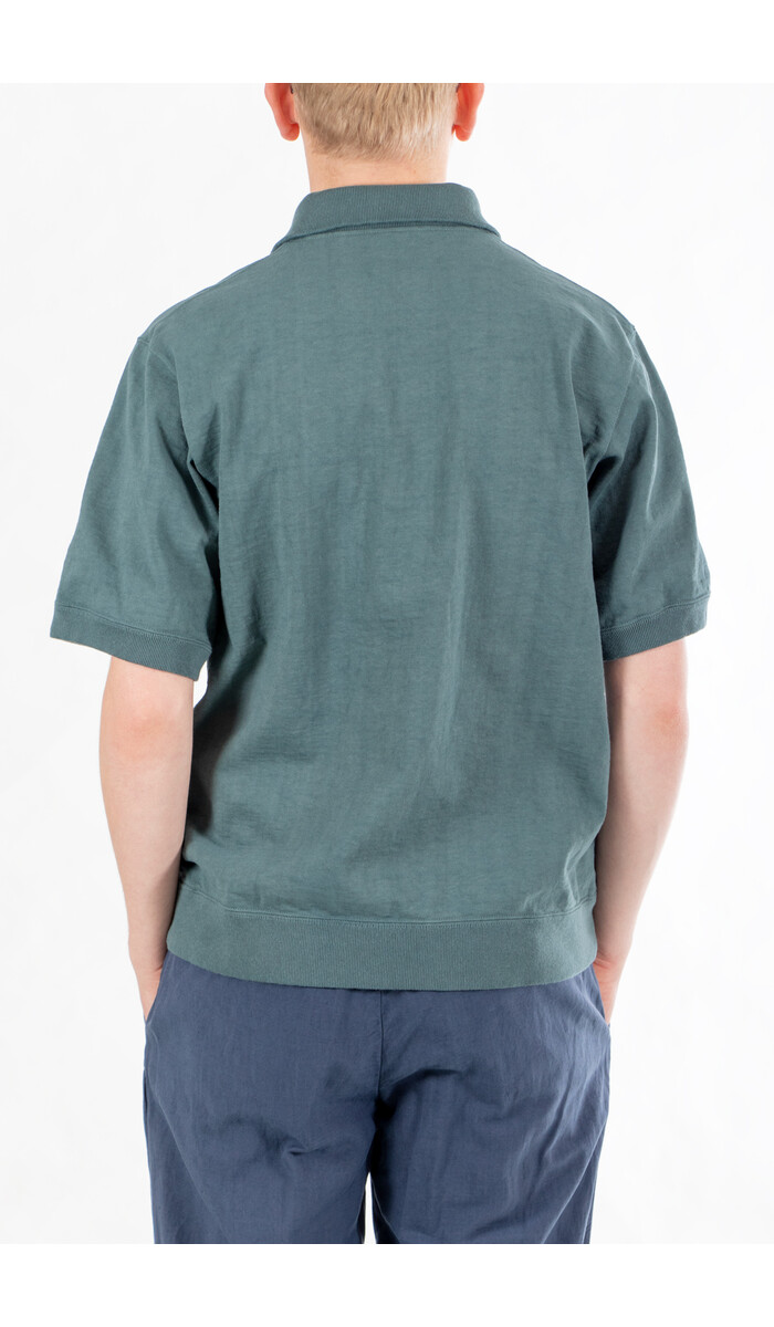 Jackman Jackman Polo / Dotsume Rib / Wolkgroen Jackman Jackman Polo / Dotsume Rib / Wolkgroen