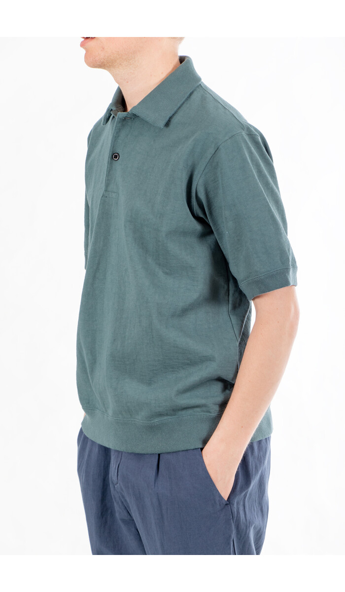 Jackman Jackman Polo / Dotsume Rib / Wolkgroen Jackman Jackman Polo / Dotsume Rib / Wolkgroen