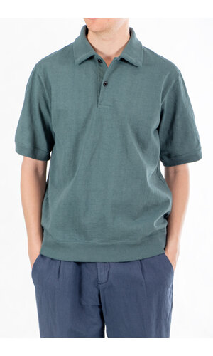 Jackman Jackman Polo / Dotsume Rib / Wolkgroen Jackman Jackman Polo / Dotsume Rib / Wolkgroen