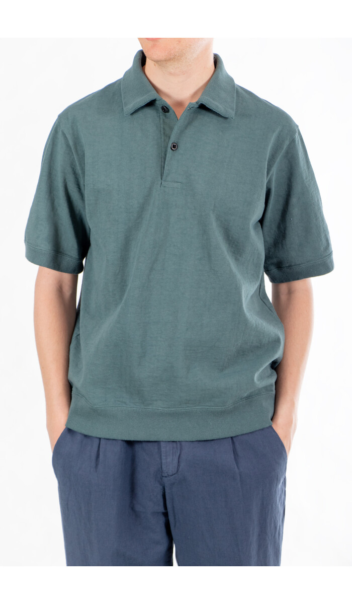 Jackman Jackman Polo / Dotsume Rib / Wolkgroen Jackman Jackman Polo / Dotsume Rib / Wolkgroen