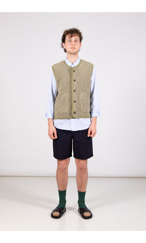Universal Works Universal Works Gilet / Lancaster Gilet / Lichte Olijf Universal Works Universal Works Gilet / Lancaster Gilet / Lichte Olijf