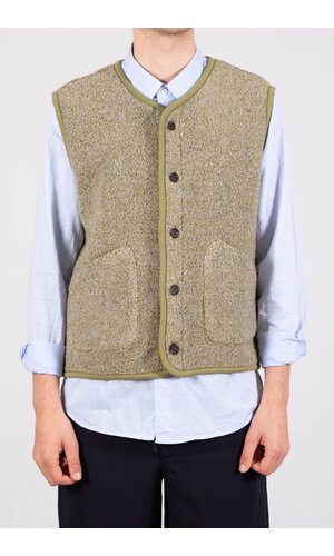 Universal Works Universal Works Gilet / Lancaster Gilet / Lichte Olijf Universal Works Universal Works Gilet / Lancaster Gilet / Lichte Olijf