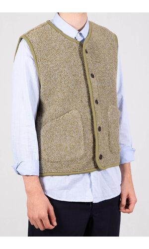 Universal Works Universal Works Gilet / Lancaster Gilet / Lichte Olijf Universal Works Universal Works Gilet / Lancaster Gilet / Lichte Olijf