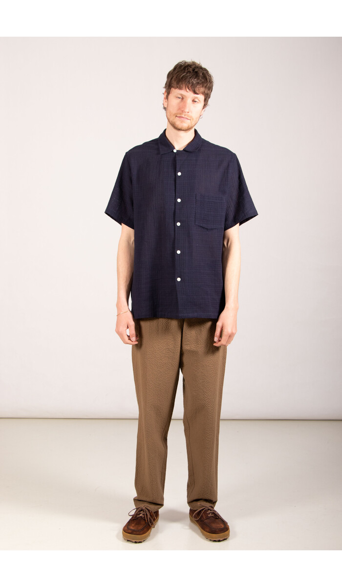 Portuguese Flannel Portuguese Flannel Overhemd / Grain / Navy Portuguese Flannel Portuguese Flannel Overhemd / Grain / Navy