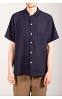 Portuguese Flannel Overhemd / Grain / Navy