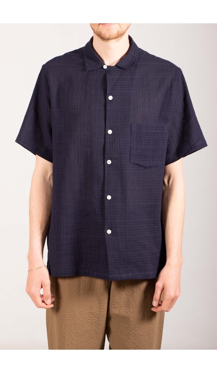 Portuguese Flannel Portuguese Flannel Overhemd / Grain / Navy Portuguese Flannel Portuguese Flannel Overhemd / Grain / Navy