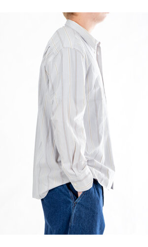 Universal Works Universal Works Overhemd / Square Pocket Shirt / Duif Universal Works Universal Works Overhemd / Square Pocket Shirt / Duif