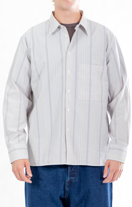 Universal Works Universal Works Hemd / Square Pocket Shirt / Taube Universal Works Universal Works Hemd / Square Pocket Shirt / Taube