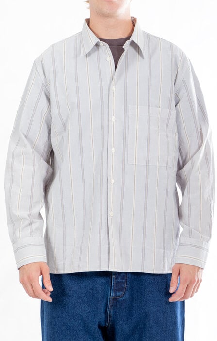 Universal Works Universal Works Overhemd / Square Pocket Shirt / Duif